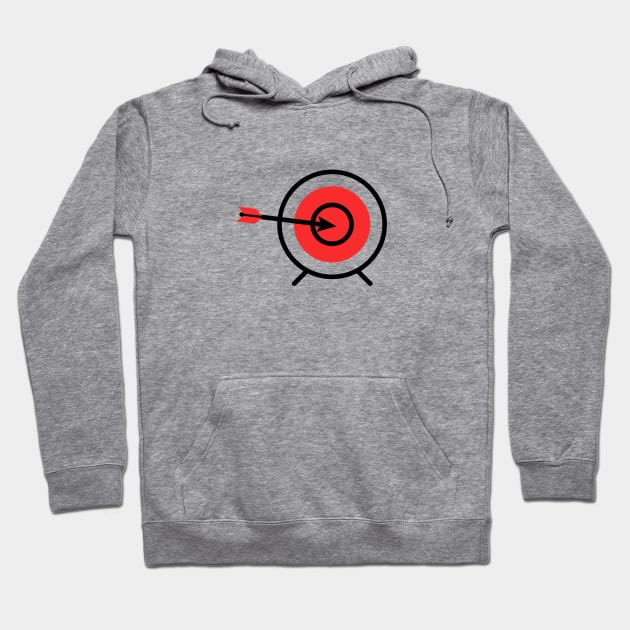 red black target archery design Hoodie by Artistic_st